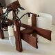 Teak chandelier and vintage design wall lamp 60 years