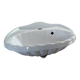 Ceramic seashell-shaped washbasin