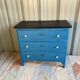 Commode bleu pétrole ciré