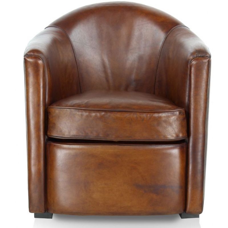 Armchair Club leather Havana Vintage Smoking room