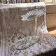Blown glass art vase – Swan & flower, signed Soisy-sur-École