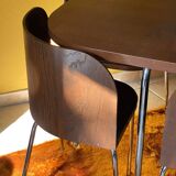 Fusion table and four chair set, vintage Ikea, 1990