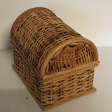 Vintage wicker box