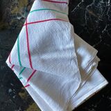 White tablecloth in cotton / vintage linen dimension: height 220cm- width -125cm-