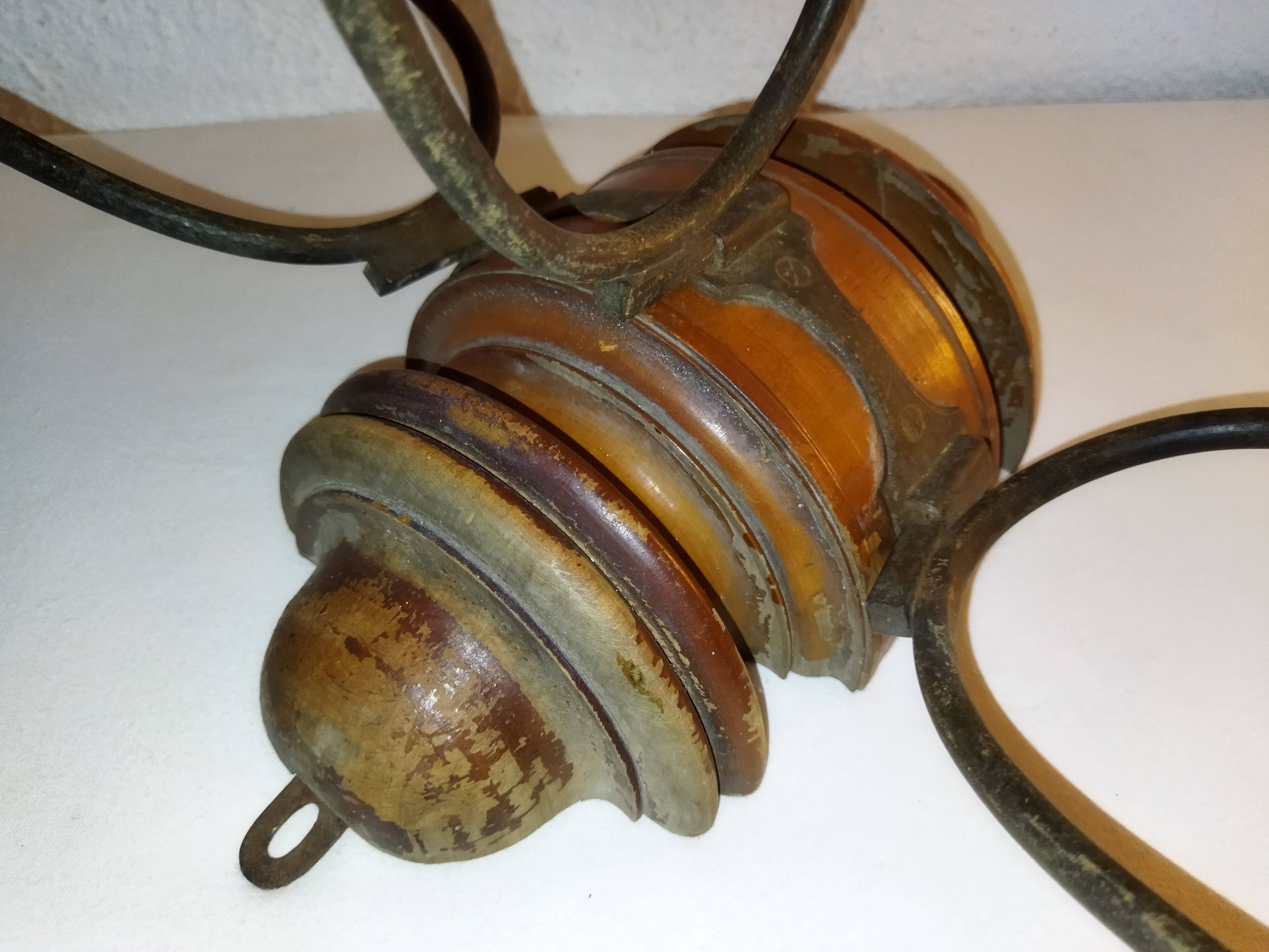 Old bistro wall coat rack