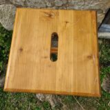 High wooden stool