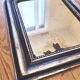 Old Louis Phillipe mirror, silvered with silver leaf.