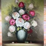 Large flower bouquet painting