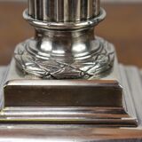 Gilded brass art deco lamp, corinthian column