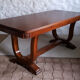 Art-deco table in oak