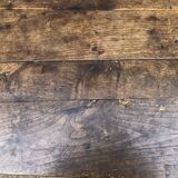 Rustic antique farmhouse table in solid oak with 1 drawer.