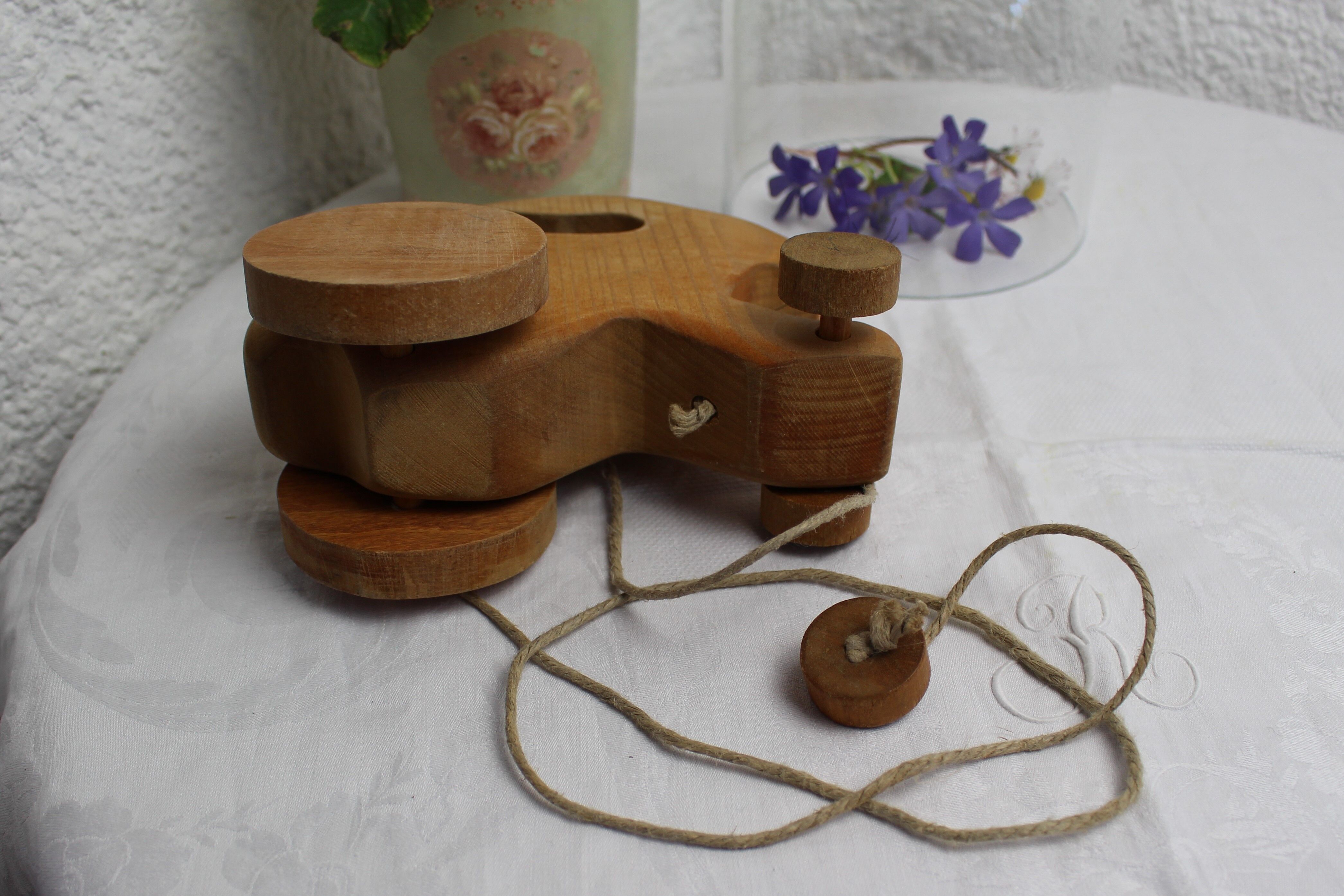 Old wooden rabbit to shoot