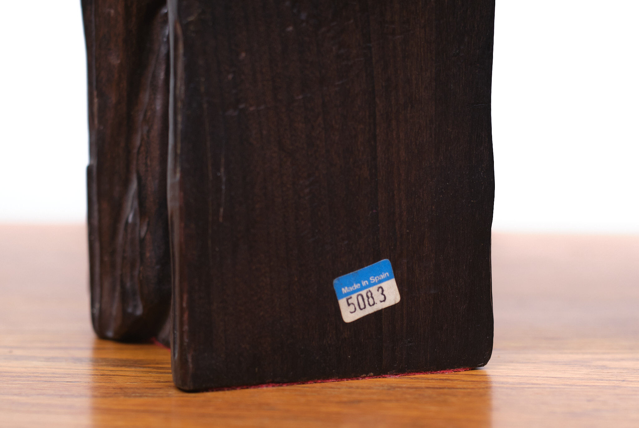 Vintage Owl Bookends Wood Spain, 1960s