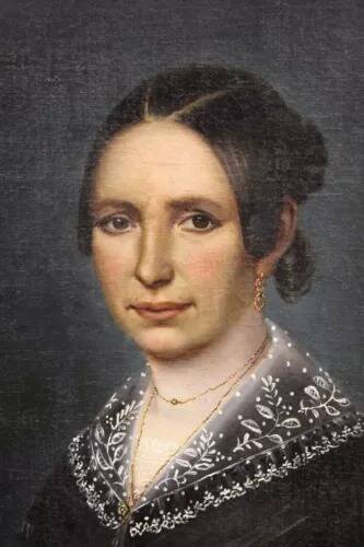 Vintage Portrait Painting of Lady