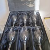 6 verres à eau en cristal Baccarat