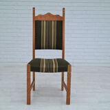 Original Danish design, 1960s,  set of high back dinning chairs, oak wood