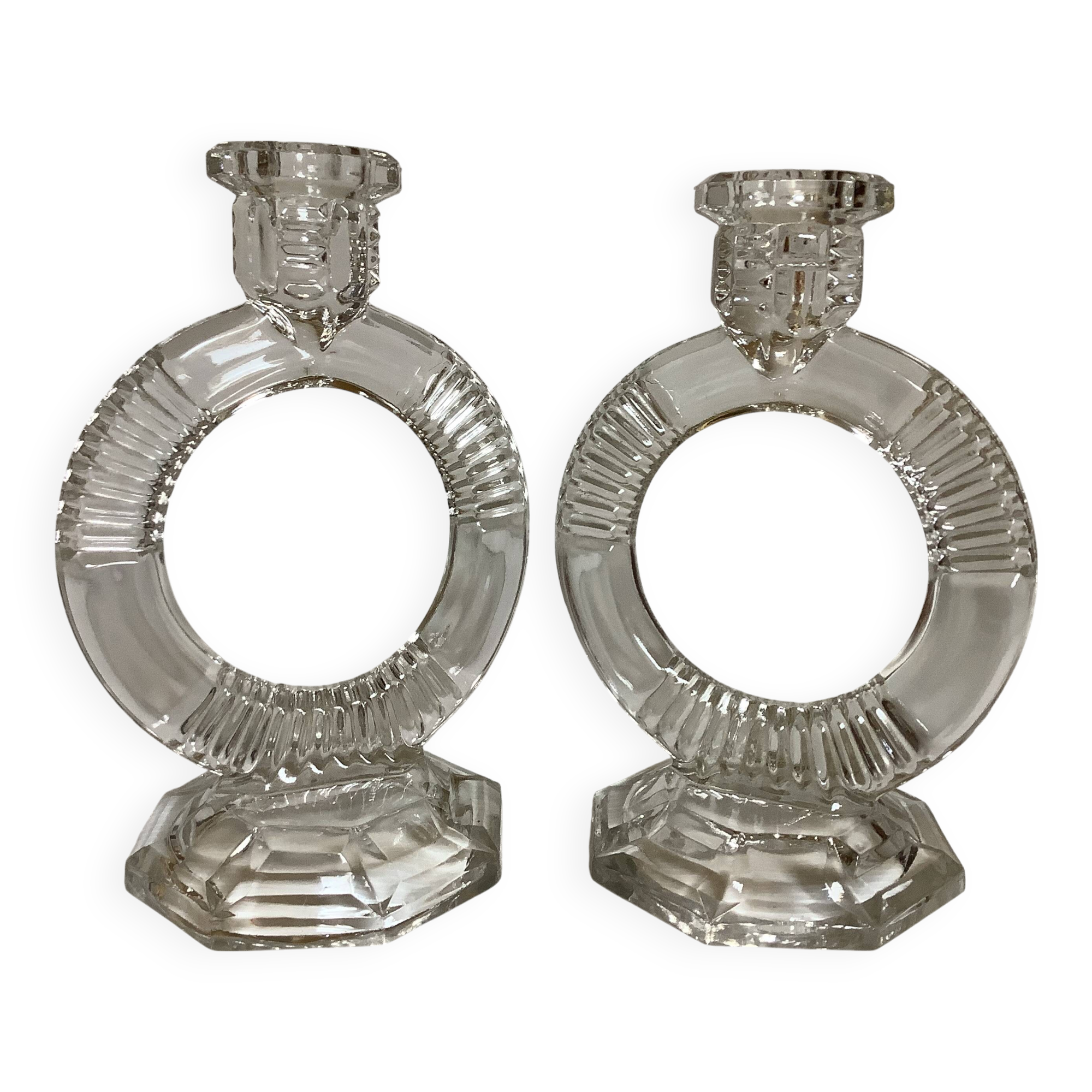 Pair of Libochovice candlesticks 1934 art deco