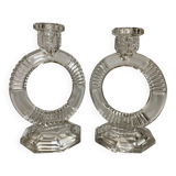 Pair of Libochovice candlesticks 1934 art deco