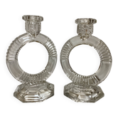 Pair of Libochovice candlesticks 1934 art deco
