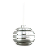Vintage Italian Aluminum Beehive Pendant Lamp, 80s