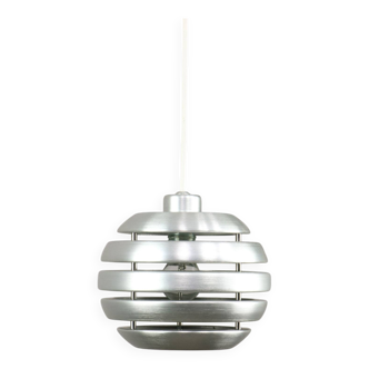 Vintage Italian Aluminum Beehive Pendant Lamp, 80s