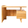 Postmodern Desk, Writing Table by Bohumil Landsman, Oak Veneer, 1970s