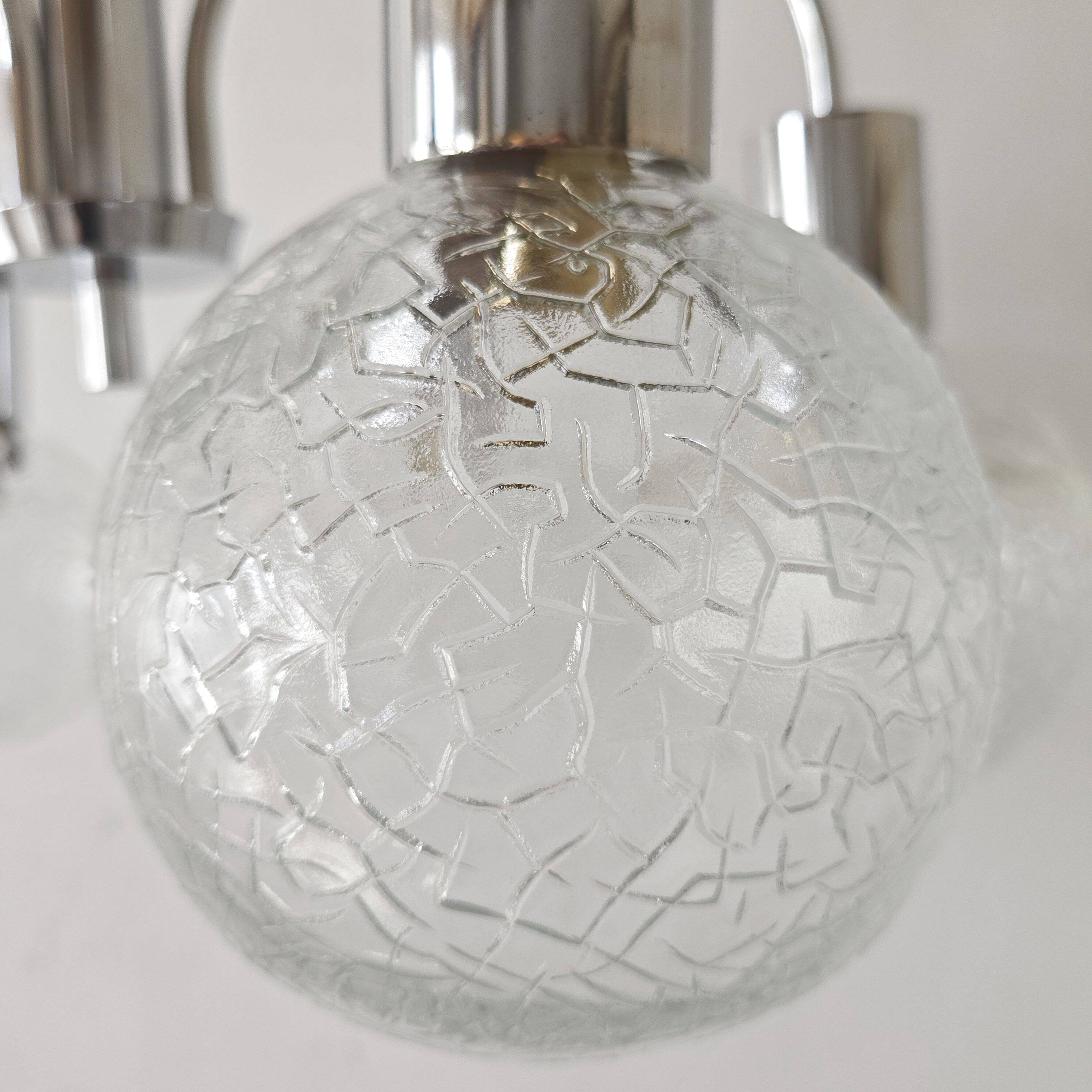 Vintage 1970s 6-ball chandelier