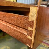 Louis XVI style flat desk in mahogany