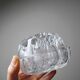 Glass globe flower holder, Reims, 19 holes, vintage 1950-1960
