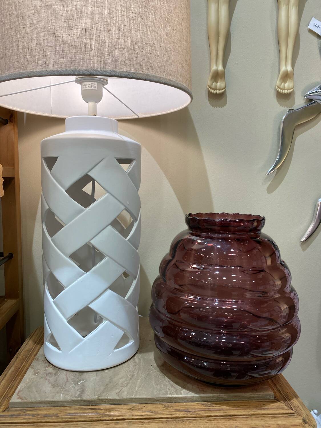 Art Deco vase in purple glass 'Verextrafort'