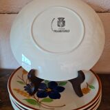 Assiettes à dessert Faiencerie de Gien Modèle TOURNEFEUILLE