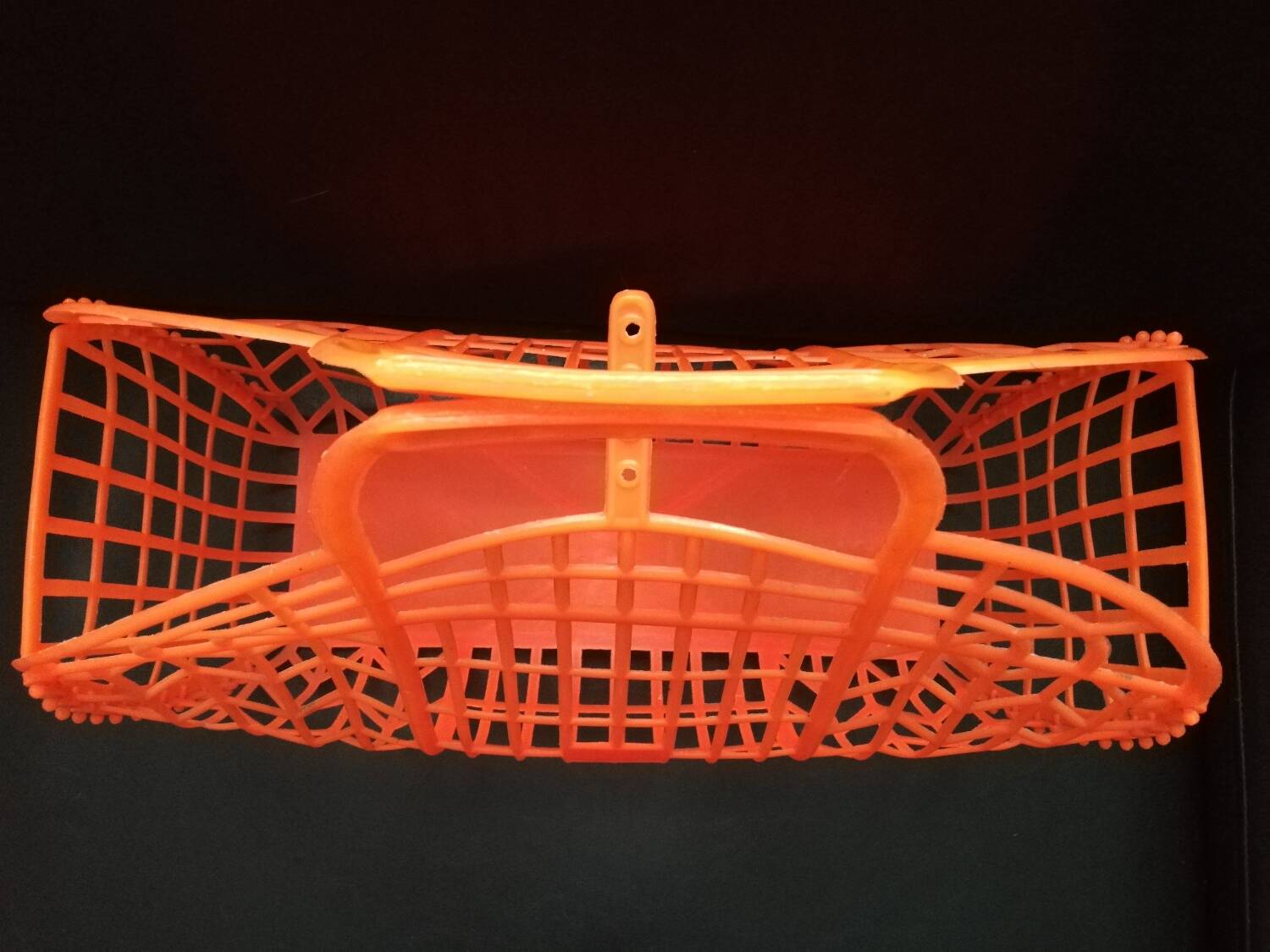 Vintage plastic shopping basket