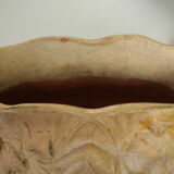 Art nouveau planter terracotta bas-reliefs
