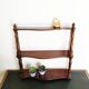 Waxed wooden shelf, vintage, 1950s