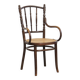 Original vintage Thonet bistro design chair with armrests