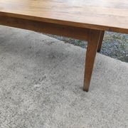 Duo table de ferme XXL 320 cm chêne pieds fuseaux