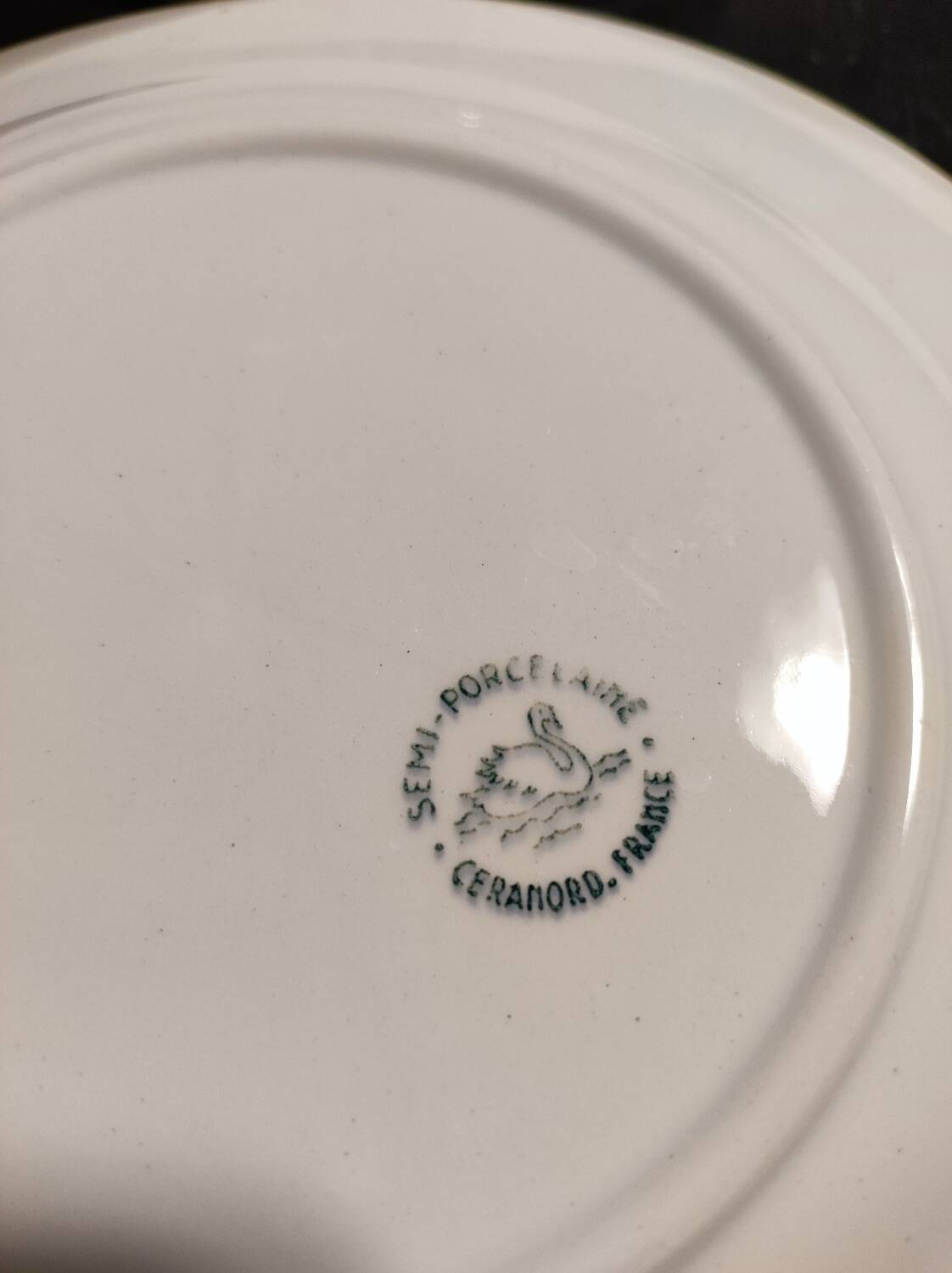 6 Dessert plates, Céranord