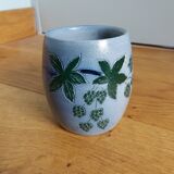 Mug tasse chope en grès d’Alsace signé Fortuné Schmitter à Betschdorf