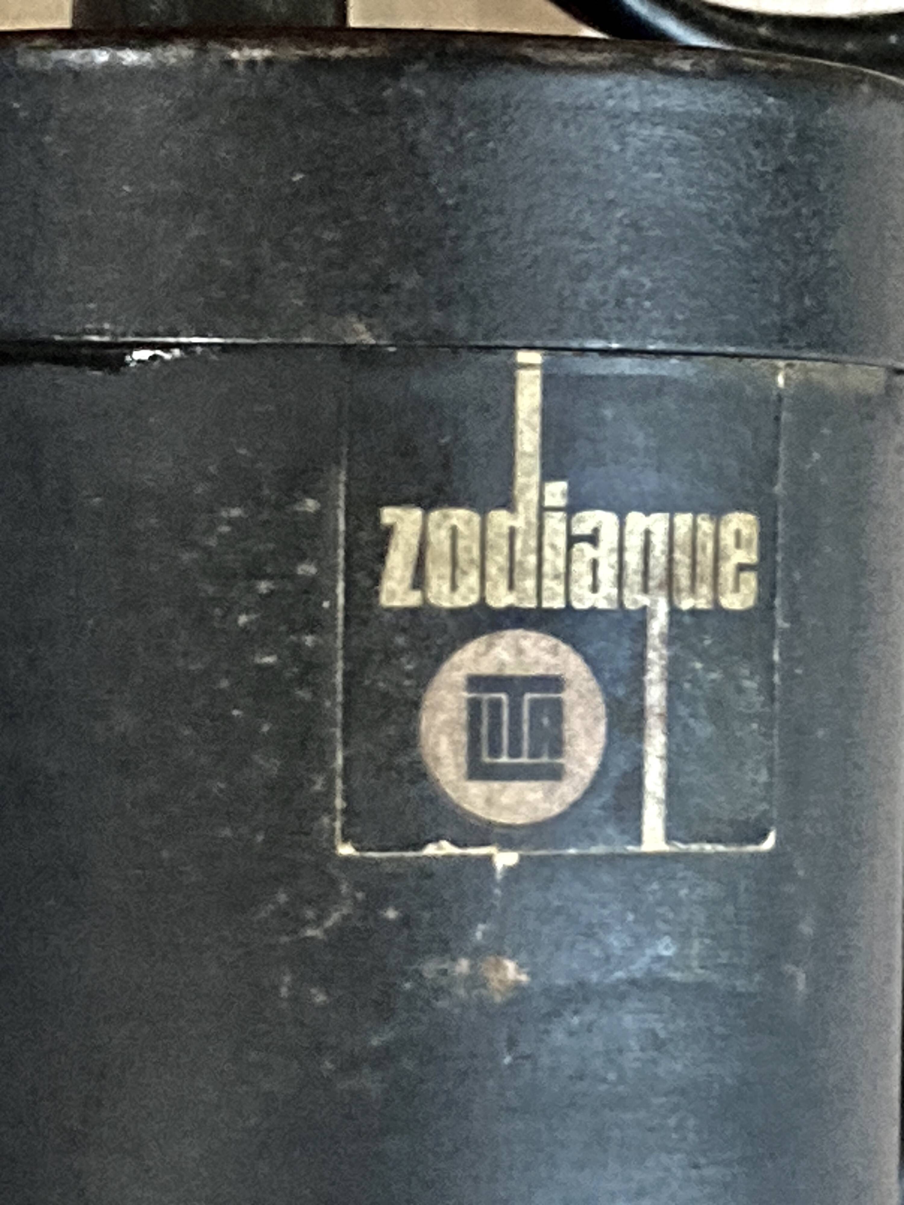 Jacques BINY (1913-76) Spot à pinces Lita 0160 Zodiaque Zodiac noir vintage