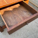 Solid oak dining farmhouse table with 1 drawer 1950 165x78x73cm