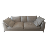 B&B Italia Ray 3-seater sofa in grey leather – Price negotiable