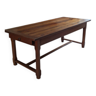 Rectangular table with drawers