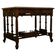 Bureau sculpté en noyer du 19ème siècle avec plateau en cuir