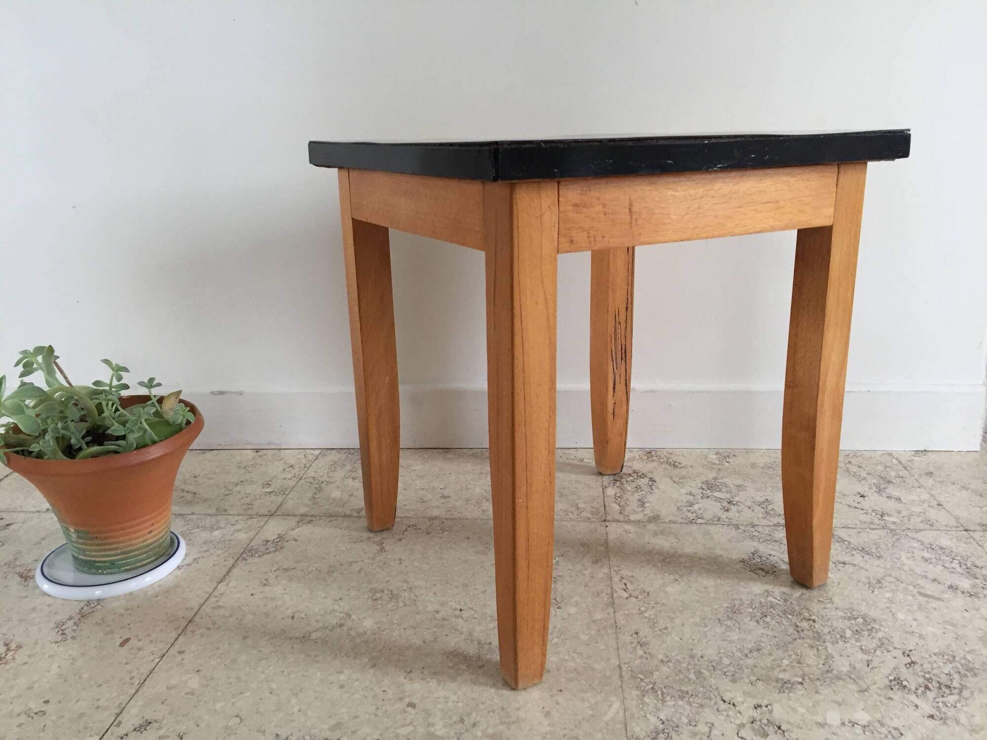 Vintage Formica Coffee Table Stool