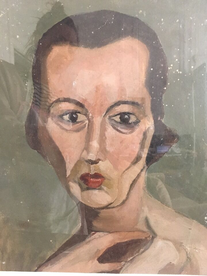 Old oil portrait