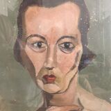 Old oil portrait