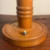 Solid wood table lamp base from the 60s