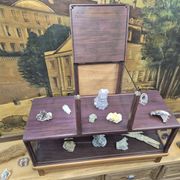 Antique amaranth display cabinet from the 1930s.