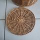 Large woven wicker basket with lid – vintage spirit
