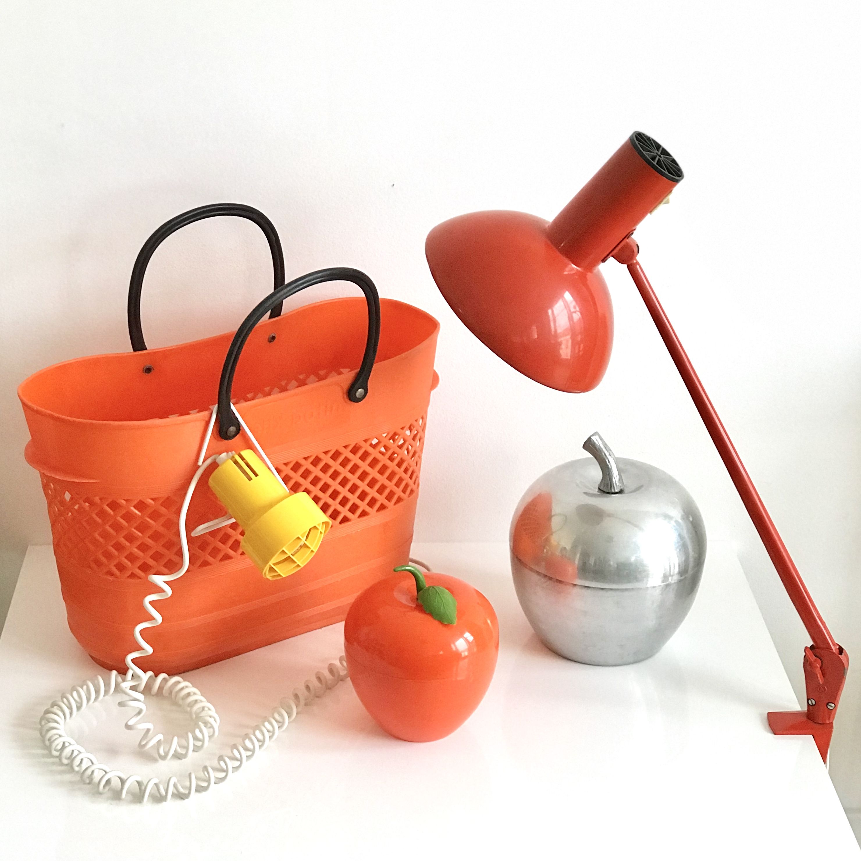 Lampe articulée type architecte rouge vermillon Swing